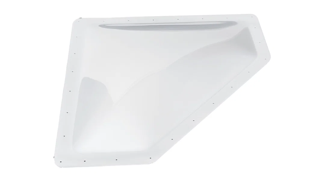 01869 – ICON Skylight, 4 Inch High Bubble Type Dome Neo Angle For 28 Inch Length x 10 Inch Width Opening 32 Inch Leng...